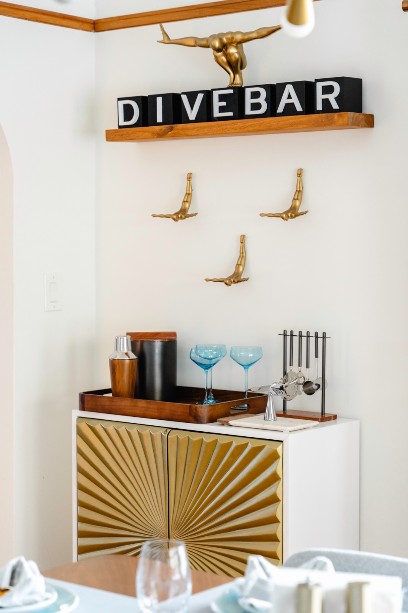 The Birdhouse Dive Bar cocktail station